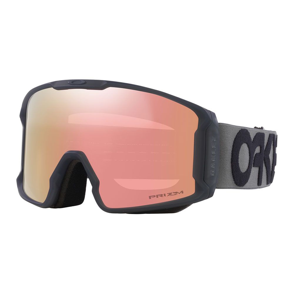 Oakley LINE MINER L - Masque ski matte b1b forged iron/prizm rose gold iridium