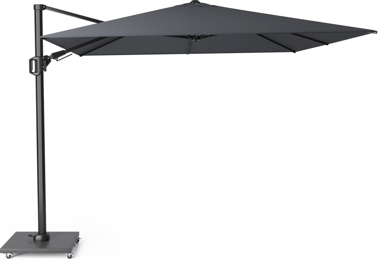 Platinum Outdoorable zweefparasol Challenger antraciet 30+UV 300 x 300 cm