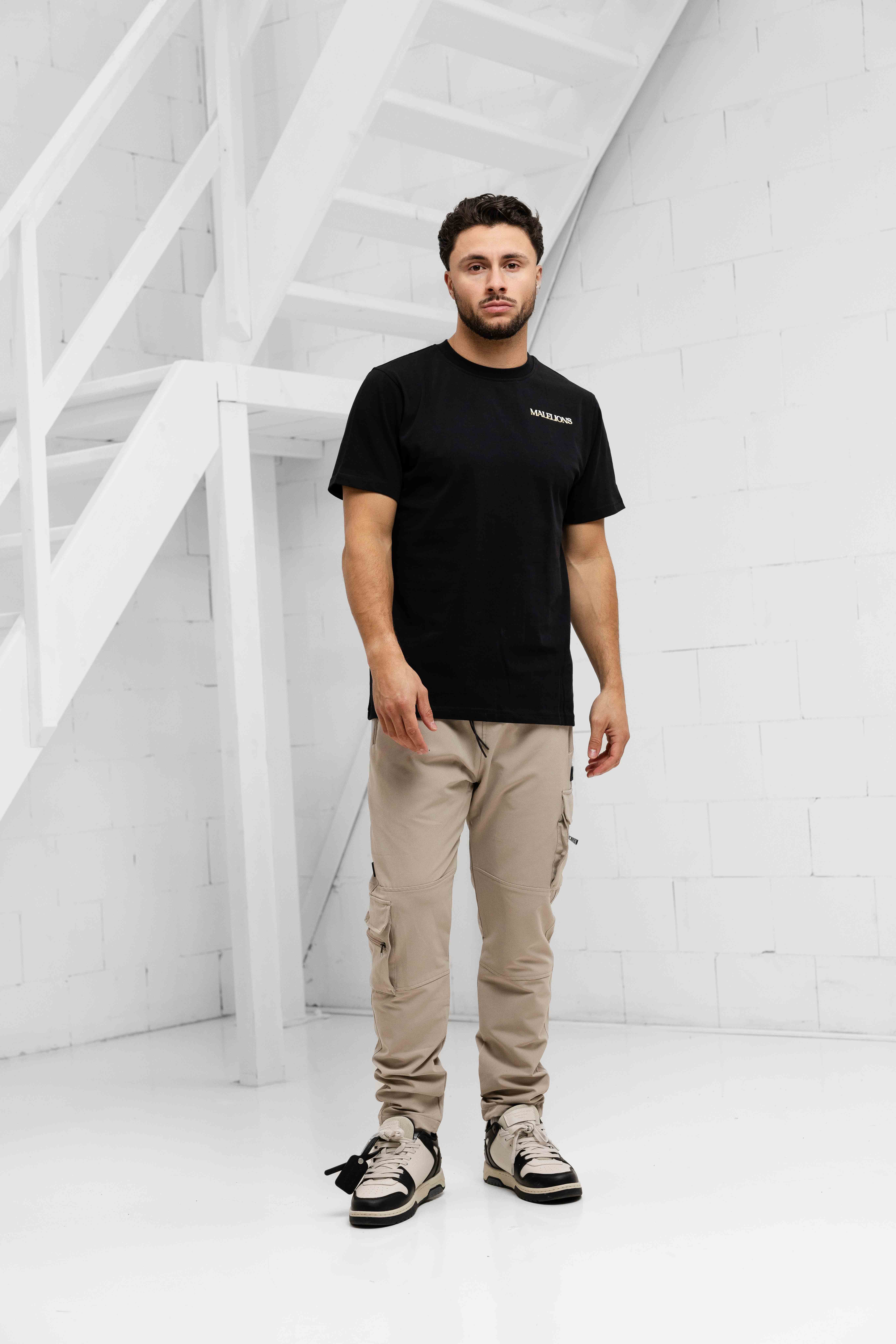 Malelions Amazon T-Shirt Heren Zwart