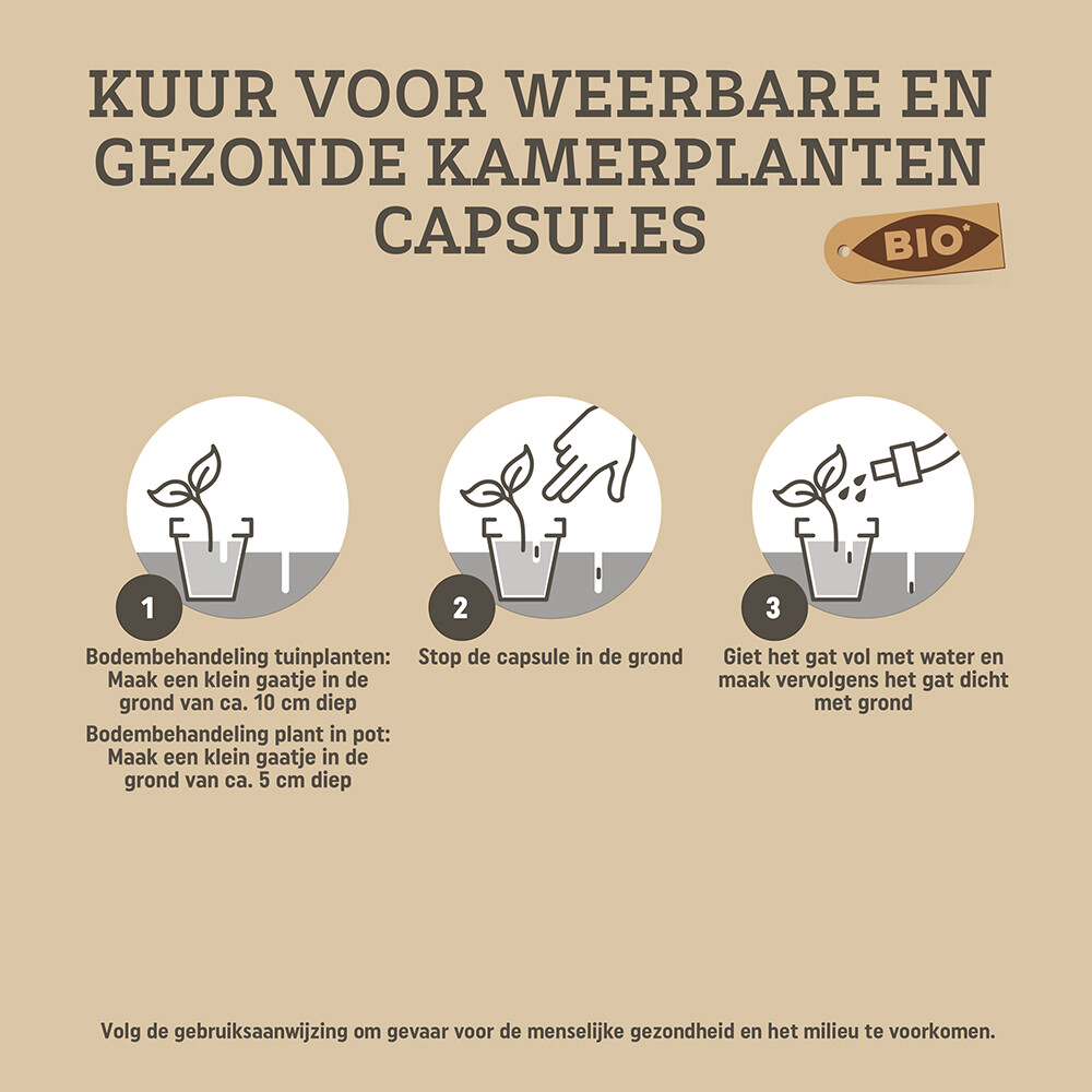 Pokon Biologische Kuur Voor Weerbare en Gezonde Planten Capsules12 stuks