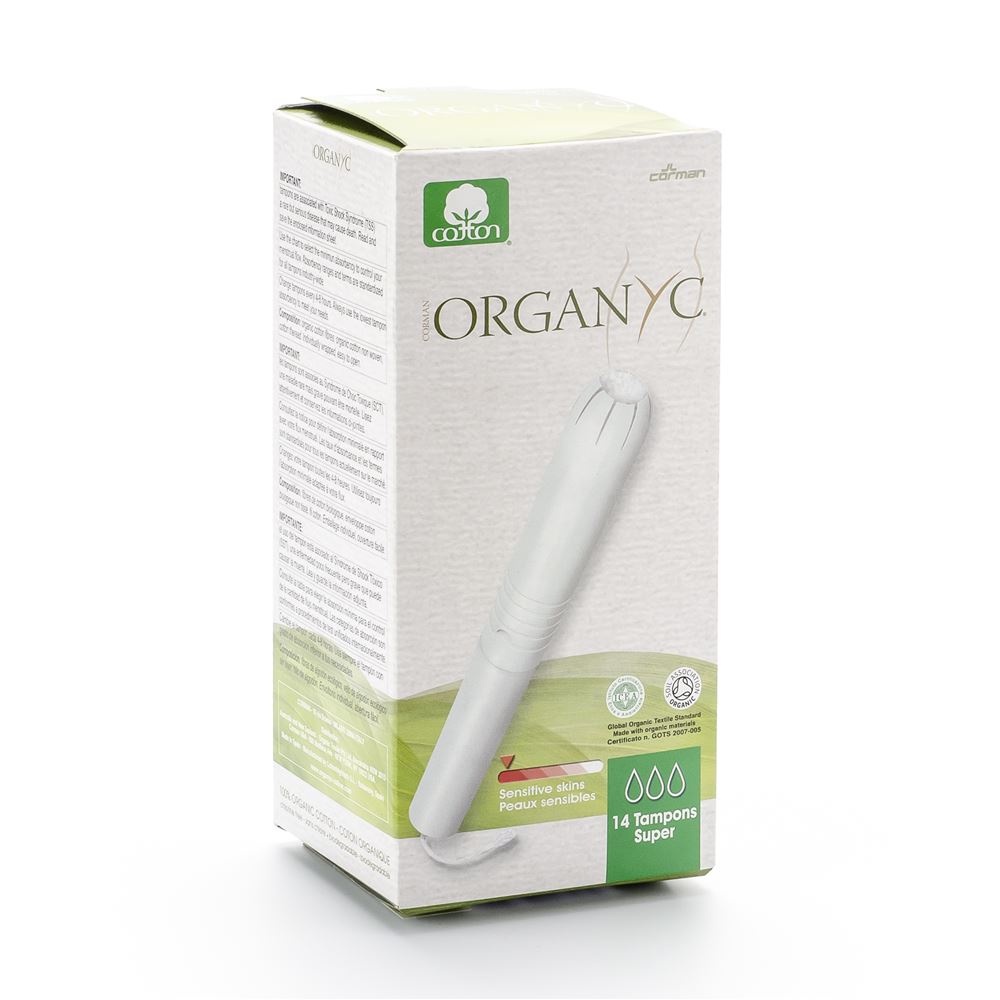 ORGANYC Tampons<br>14 Stück, Super mit Applikator