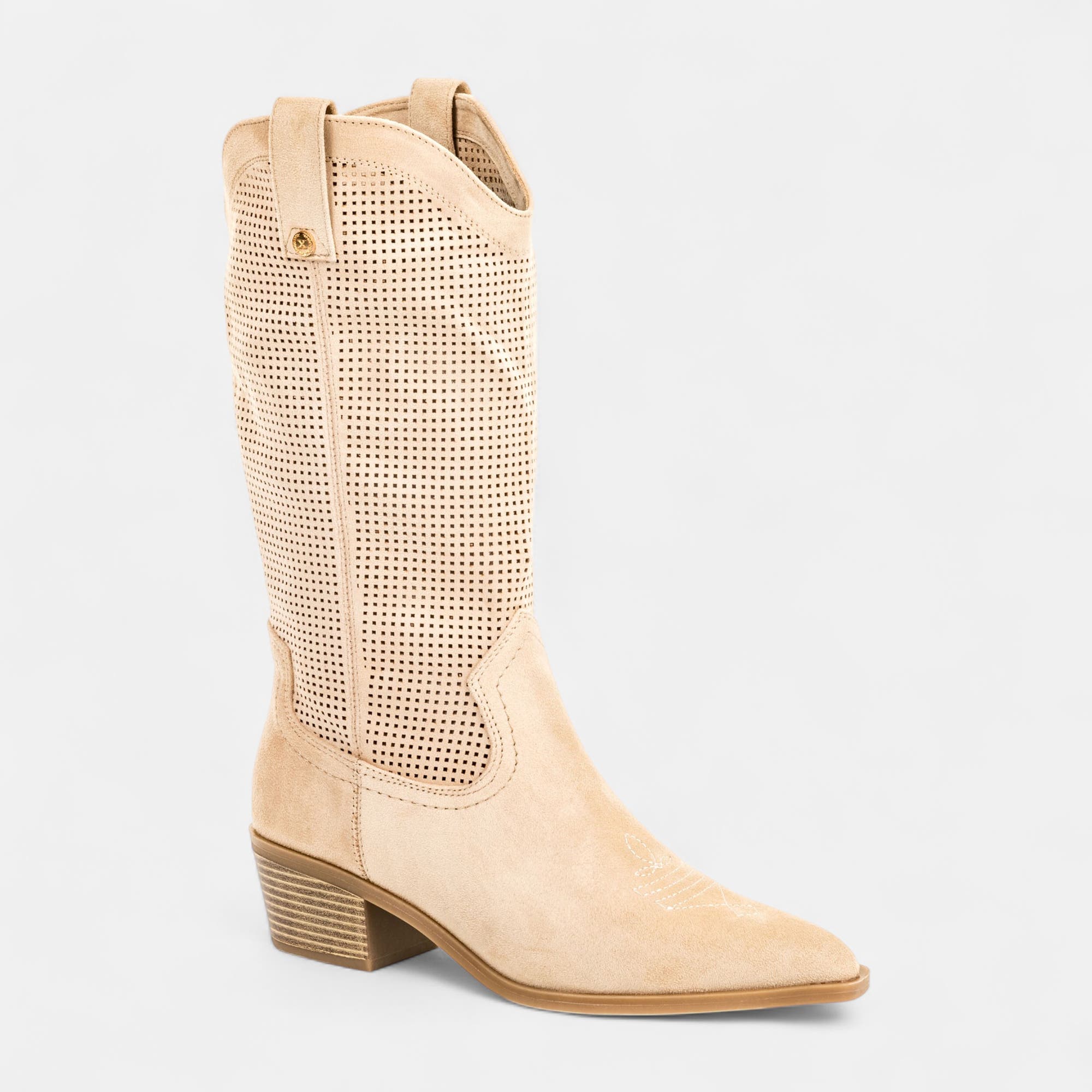 Bottes à talon Femme beige