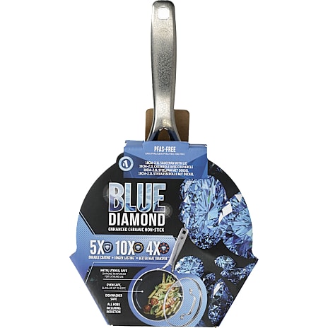 Blue diamond gryde med låg 2,1 liter - blå