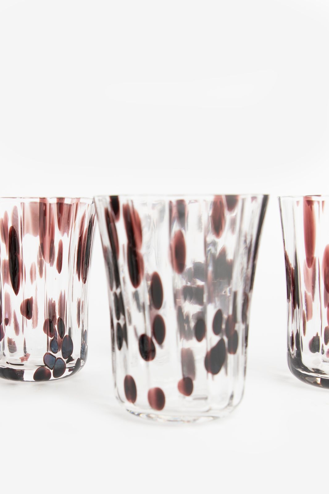 Waterglazen met leopard print