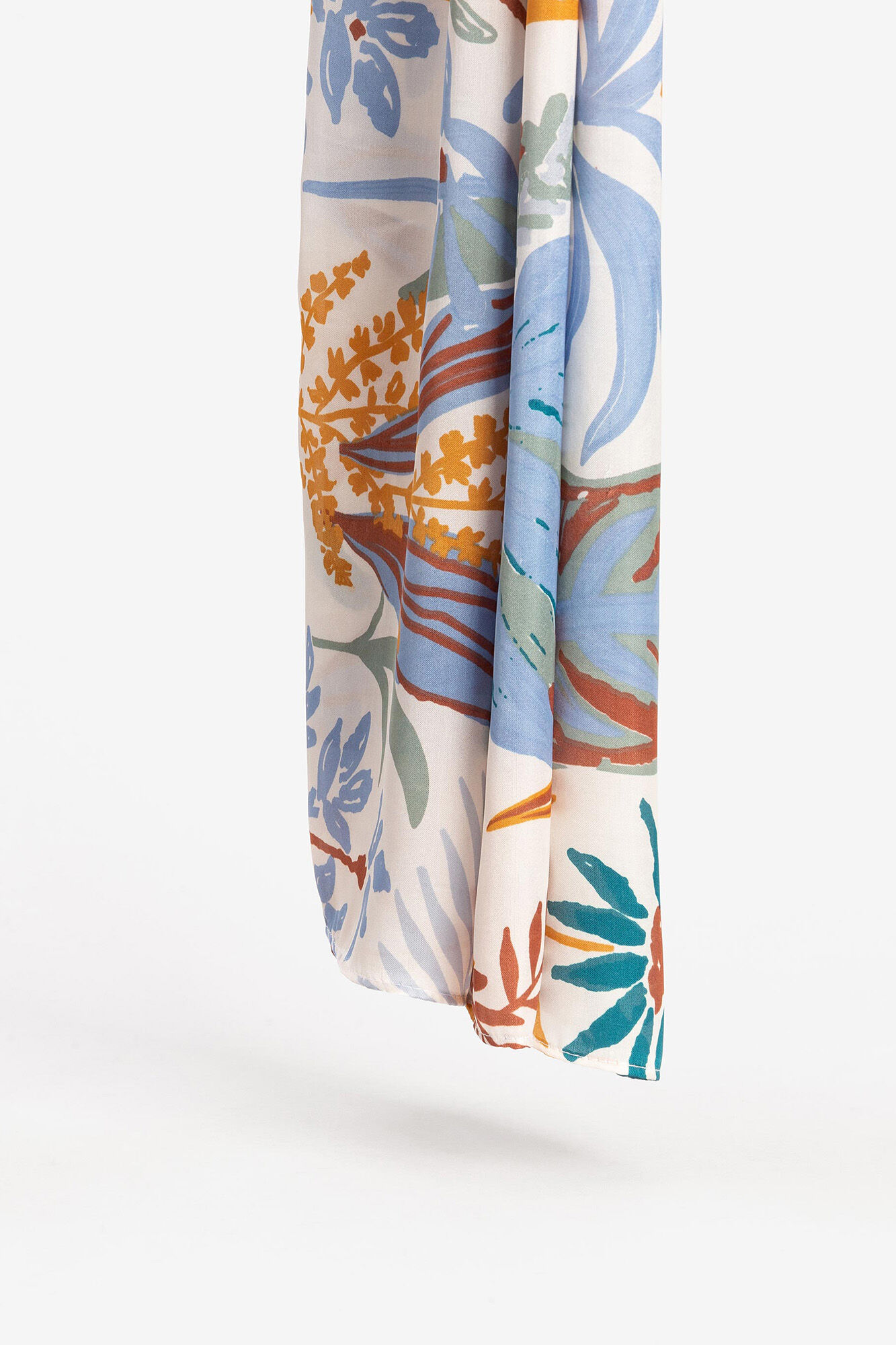 Lenço de cetim estampado - estampa