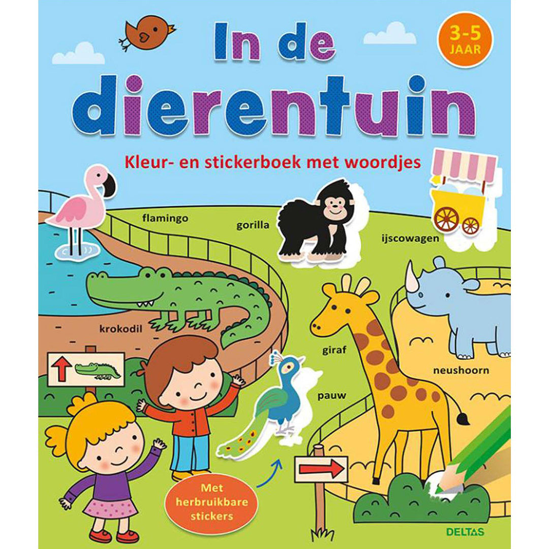 Uitgeverij deltas stickerboek - in de dierentuin