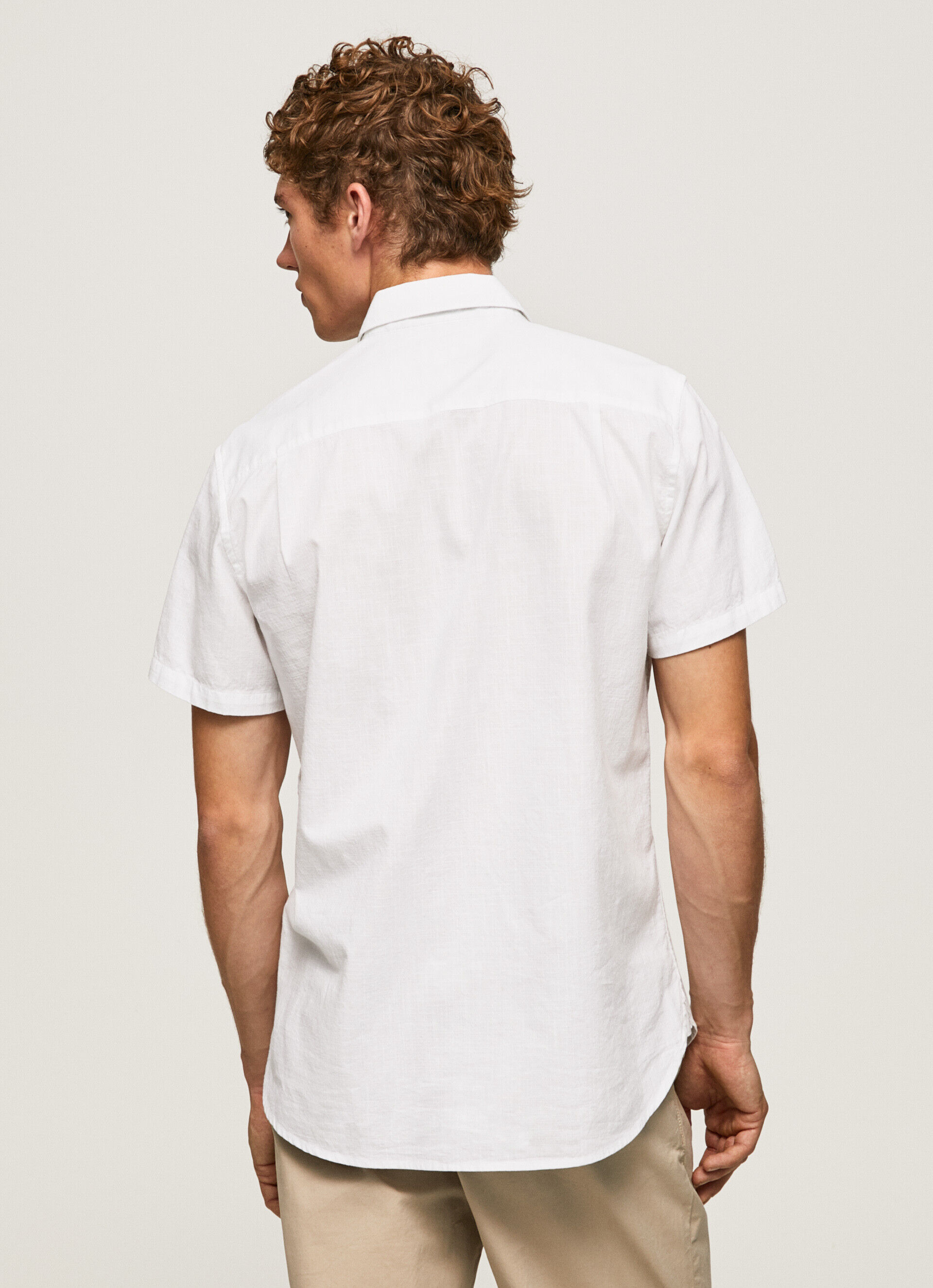 Camisa de manga curta LOTHERSDALE - branca