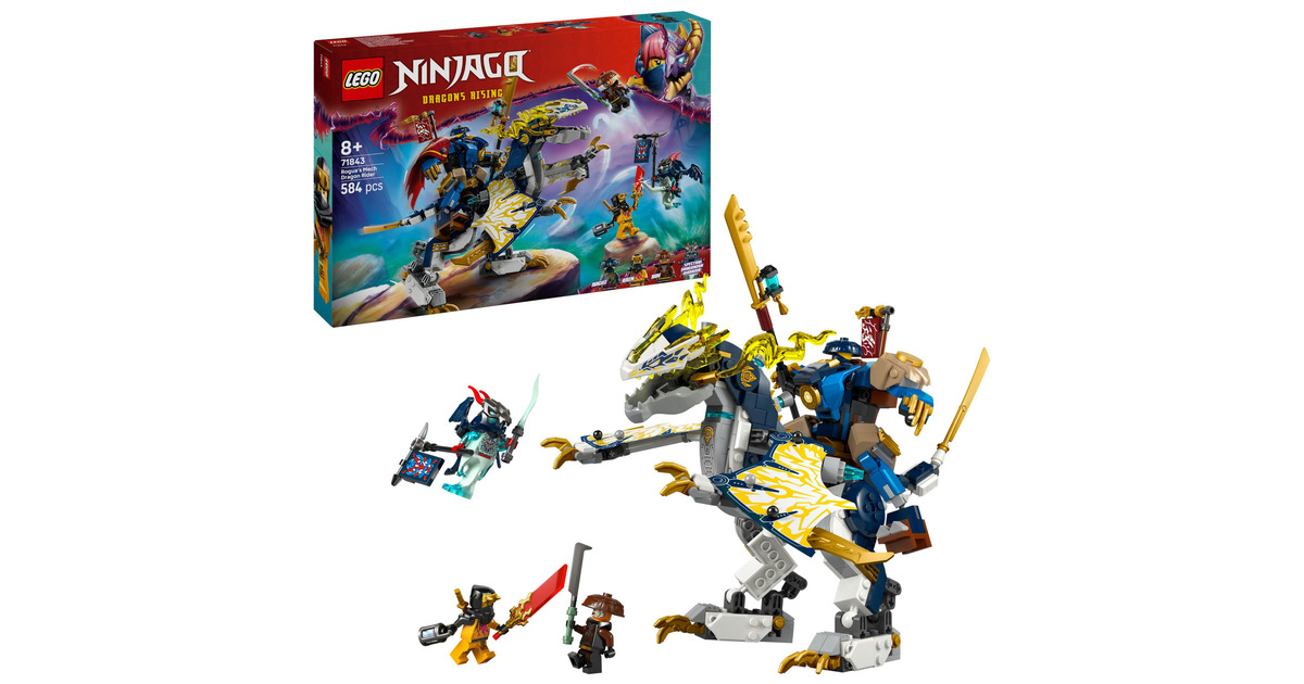 LEGONinjago -  Rogue's mecha drakenrijder Constructiespeelgoed  (71843)