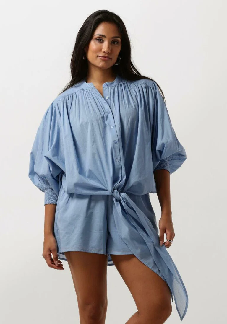IBANA lichtblauwe ibana blouse tinca
