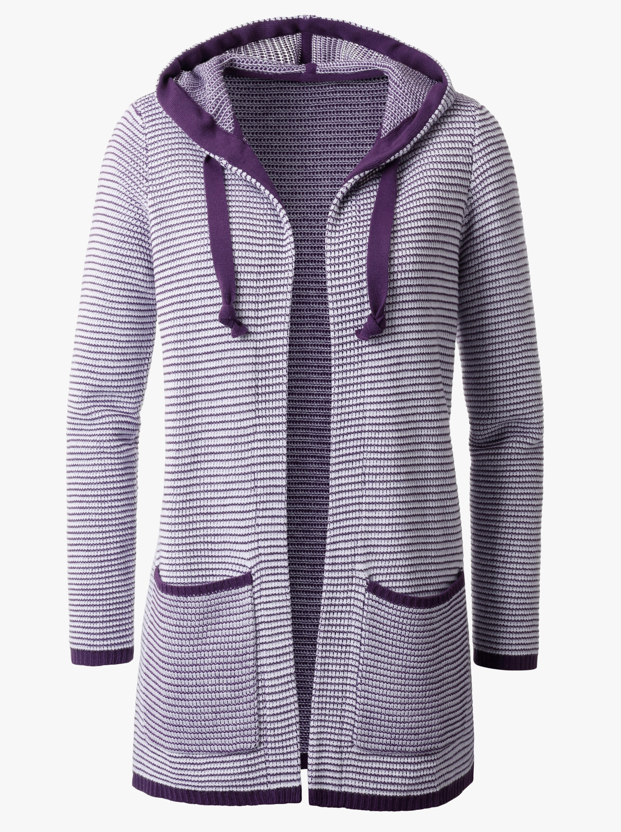 Kapuzenstrickjacke