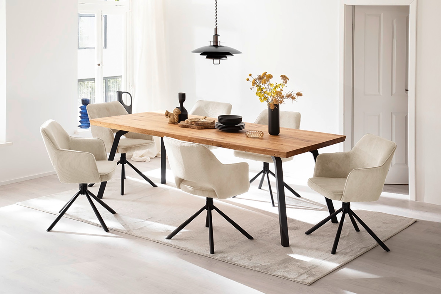 MCA furniture Esszimmerstuhl »LUZON« () (2er-Set), drehbar 180°, Belastbarkeit 120 kg, Sitzhöhe ca. 50 cm