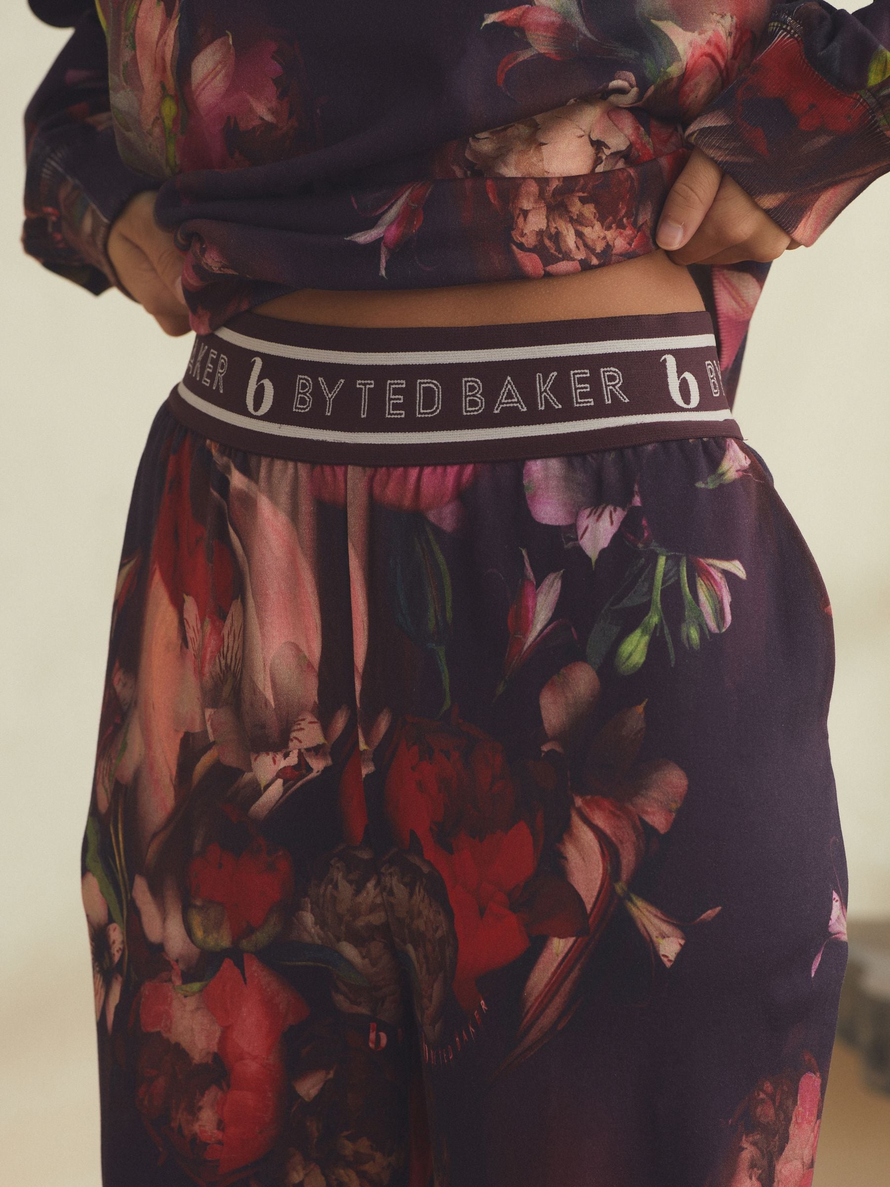 Bordeauxrood - B by Ted Baker 100% Cotton Interlock Pyjamas