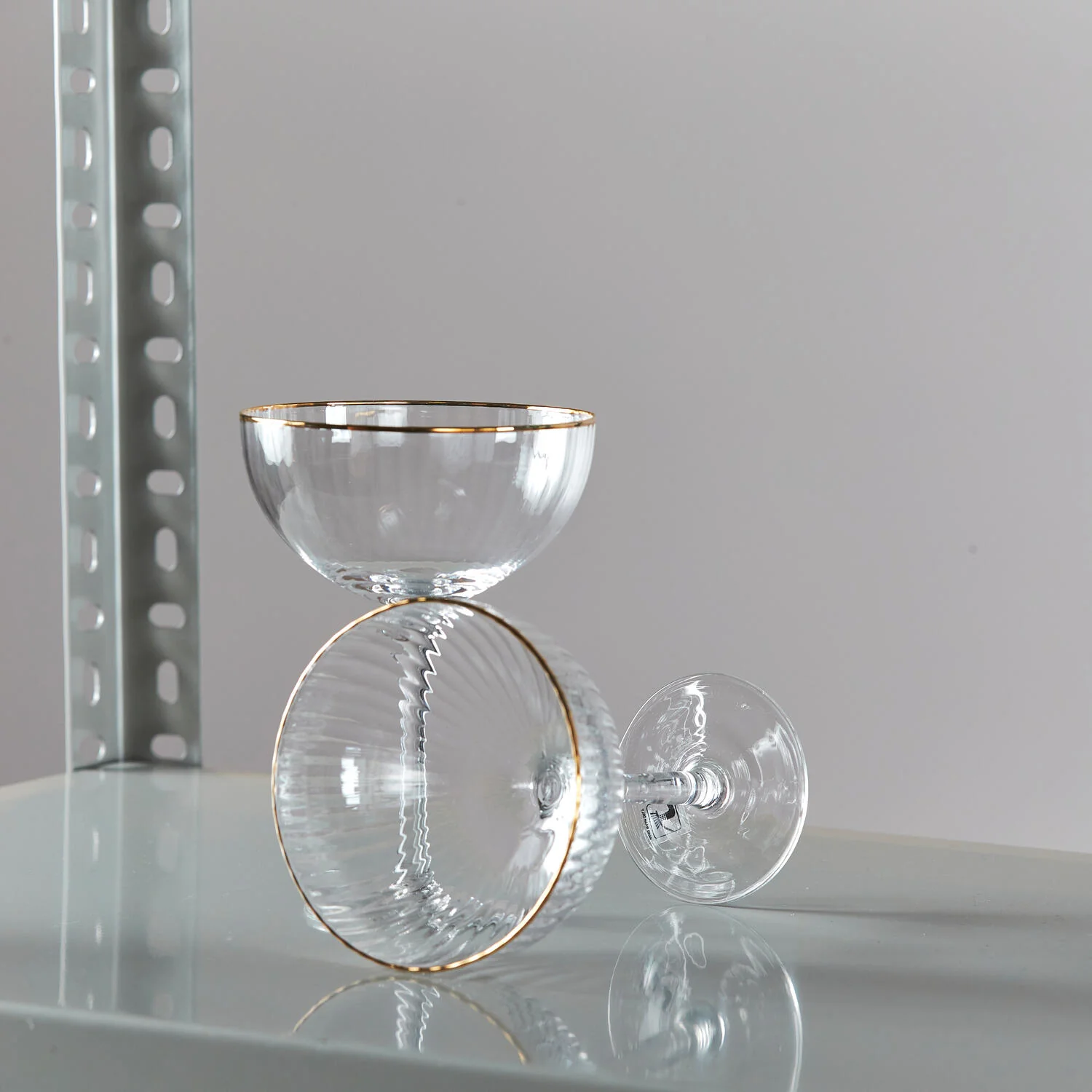 Lyngby Glas  Palermo Cocktailglas, guldfarvet - 4 stk.