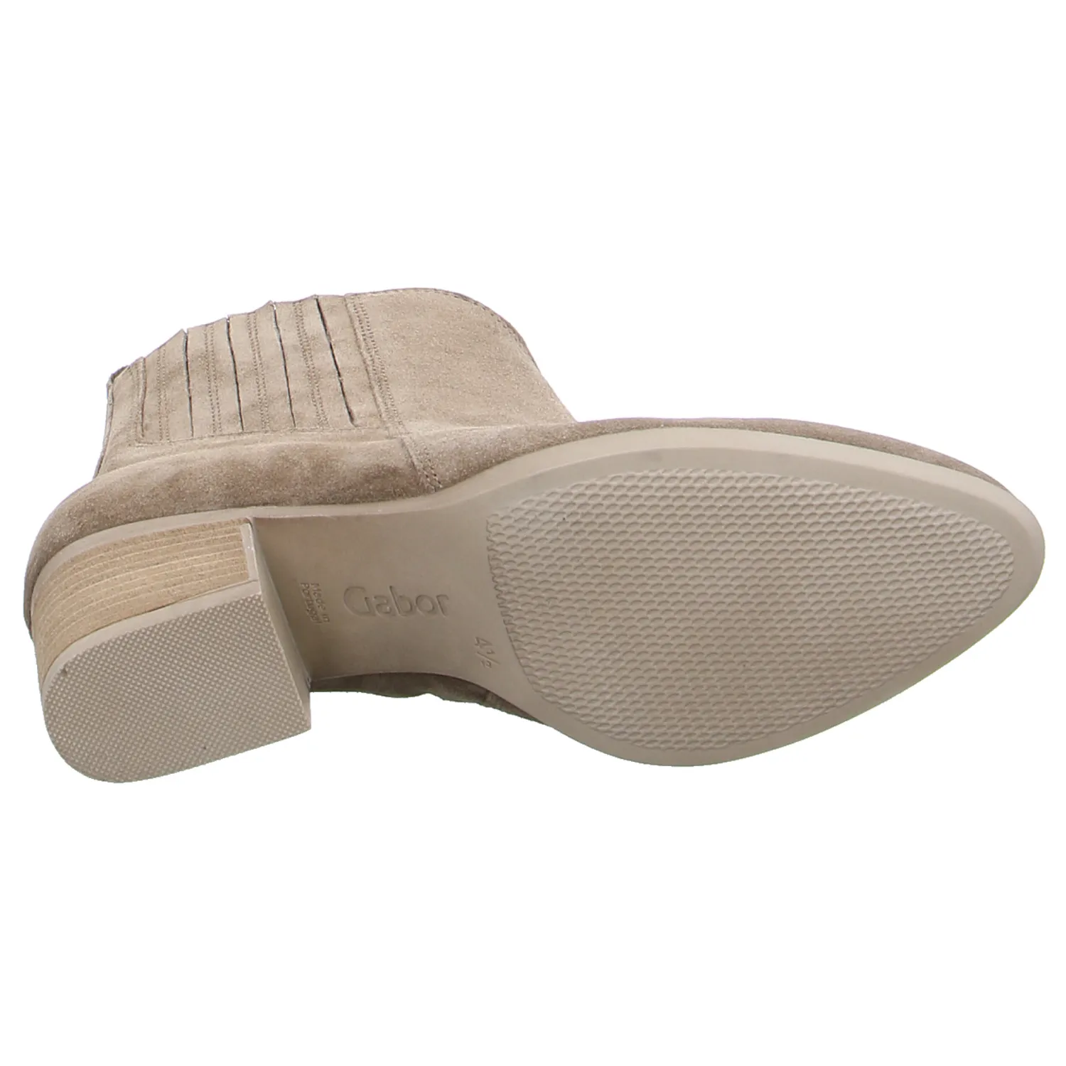 GABOR Stiefelette Taupe Leder