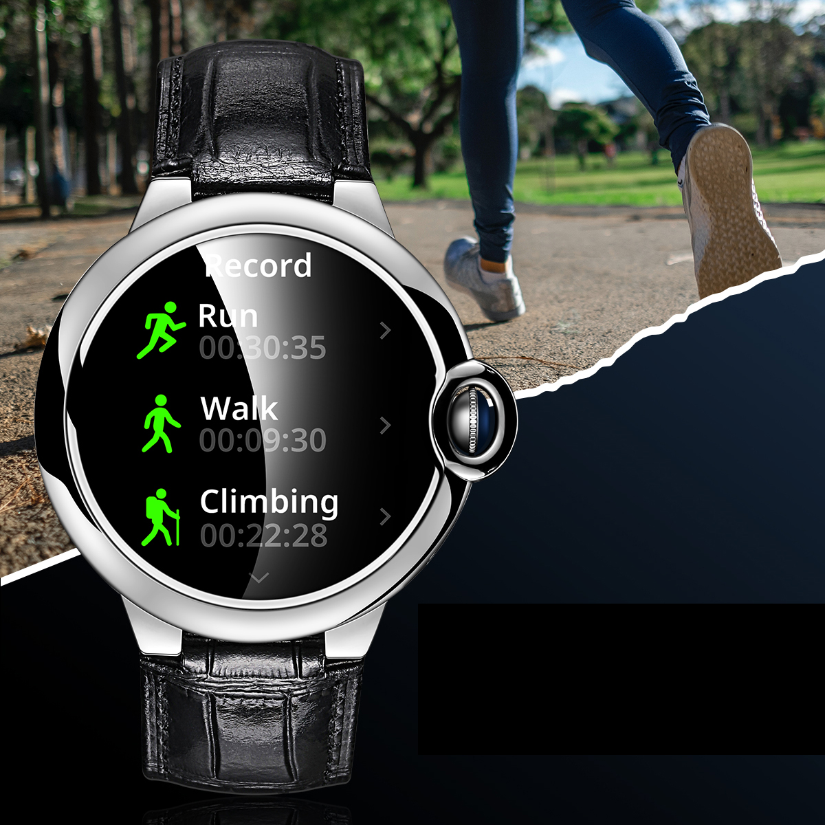 Relógio inteligente Klack Aw28 com tela sensível ao toque de 1,32