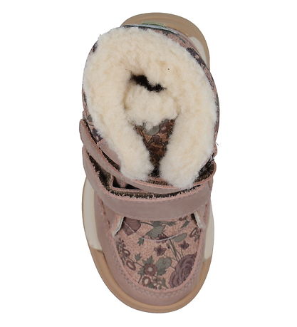 Wheat Winterstiefel - Millas - Tex - Dusty Rouge m. Blumen