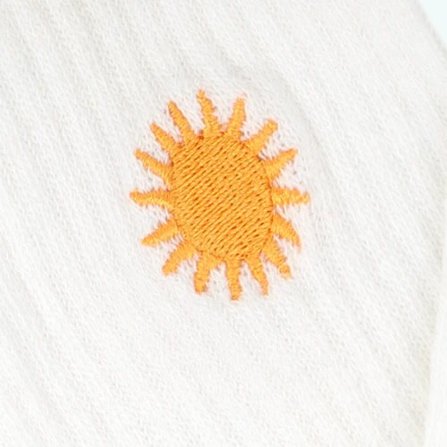 Chaussettes Here comes the sun - Allons Rider blanc