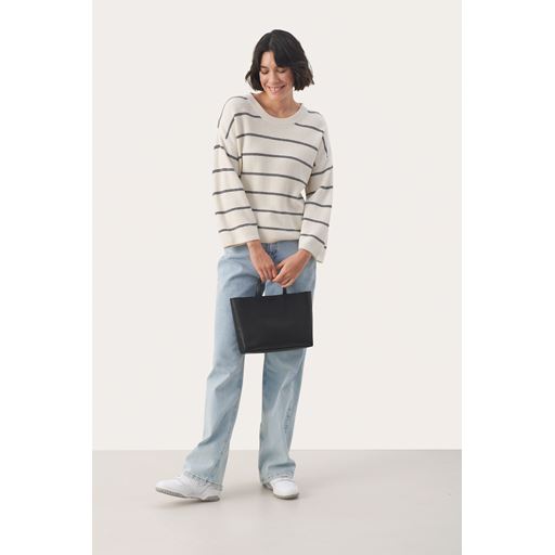 Part Two Elysia Striktrøje, Dark Navy Stripe, S