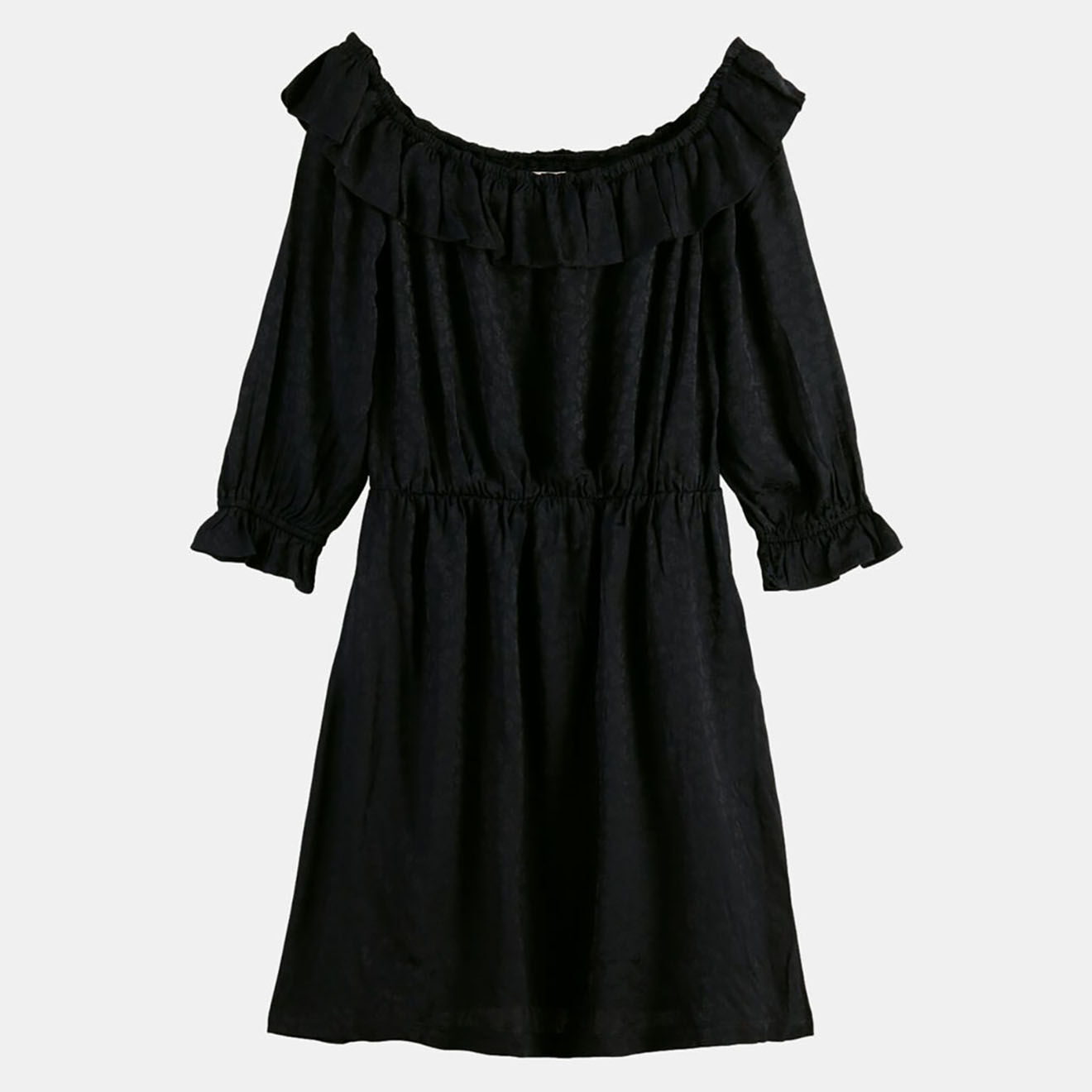 Scotch & Soda Robe courte fluide imprimée bleu nuit/noir
