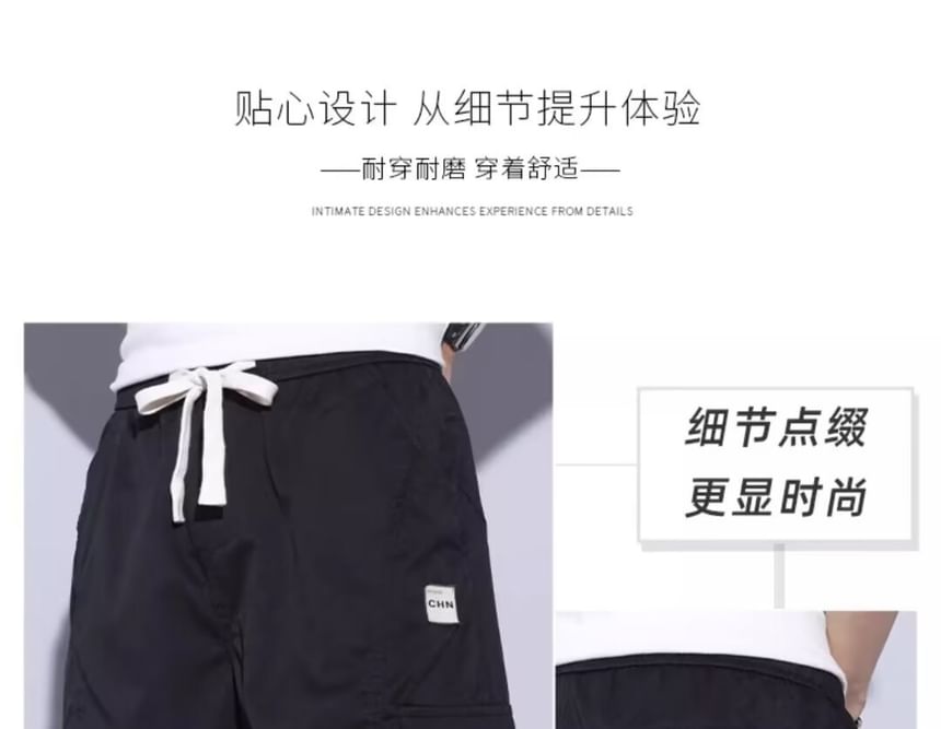 Blueforce - Cargo shorts met middelhoge taille en letters
