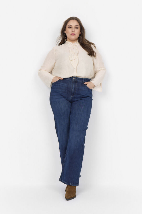 Wasabiconcept Curvy WA-CAYSA 8 Skjorte Creme 1620 cream