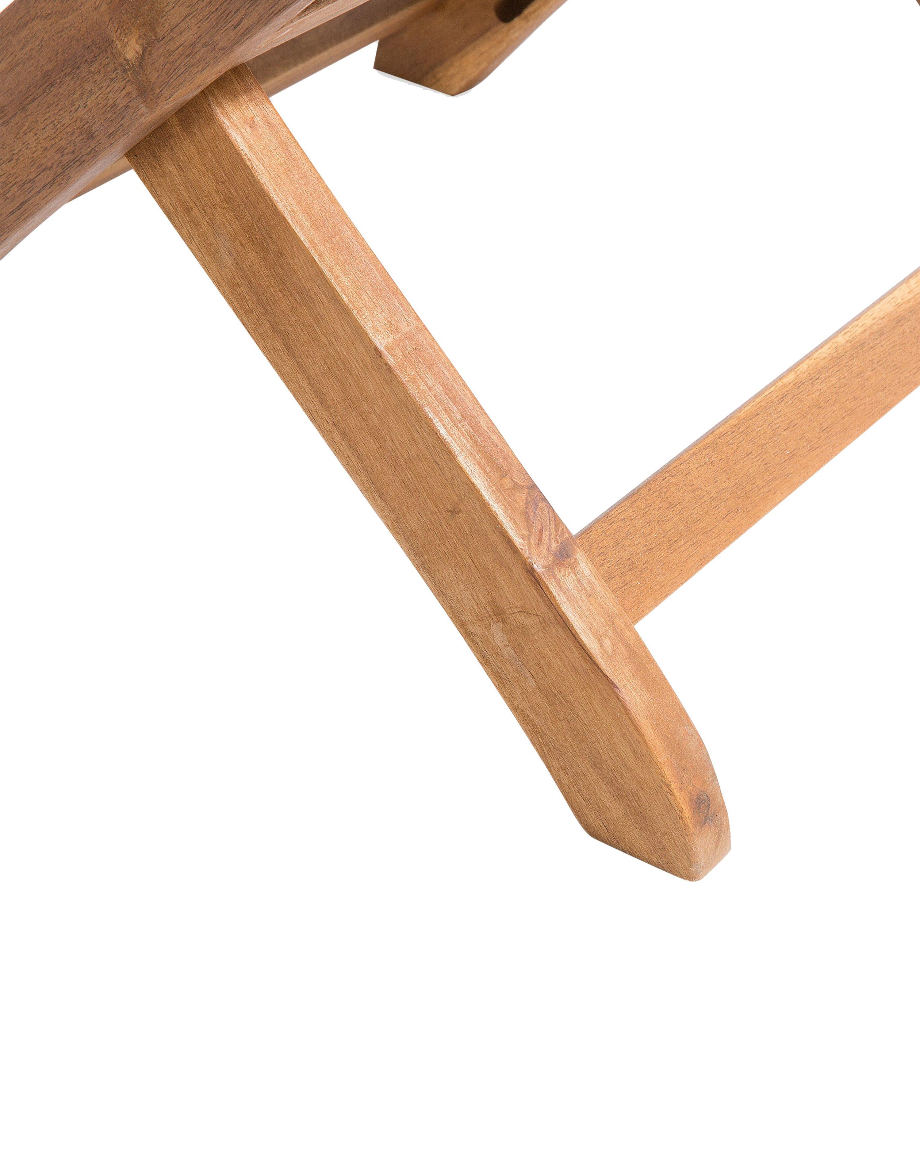 Set van 2 stoelen met zitkussen MAUI Acaciahout Gebroken wit
