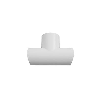 Raccords à clipser blancs moulure demi-circulaire D-Line 30x15 mm