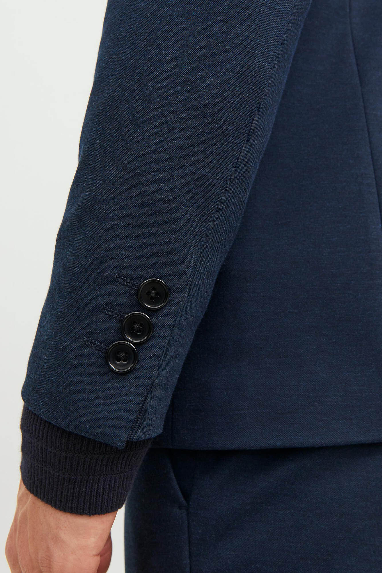 Blazer de corte justo com poliéster reciclado