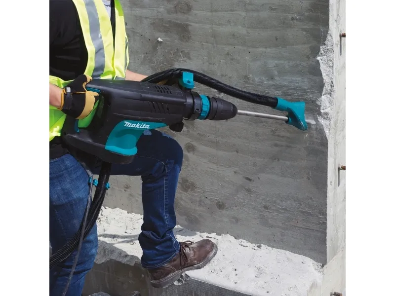 Makita - Støvekstrations-påsætningssæt - længde: 1500 mm - for Makita DHR400PG2U, DHR400ZKU, HM1213C, HM1214C, HR006GZ; XGT HR006GZ