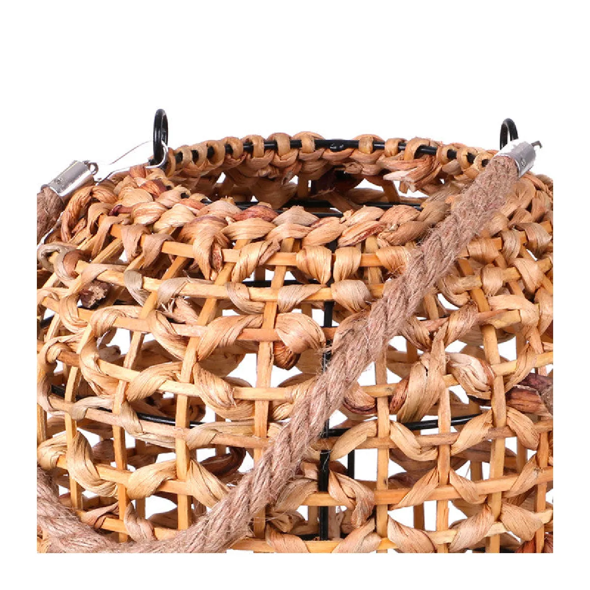 Urban Living Lanterne Ethnique Rotin 36 cm Beige