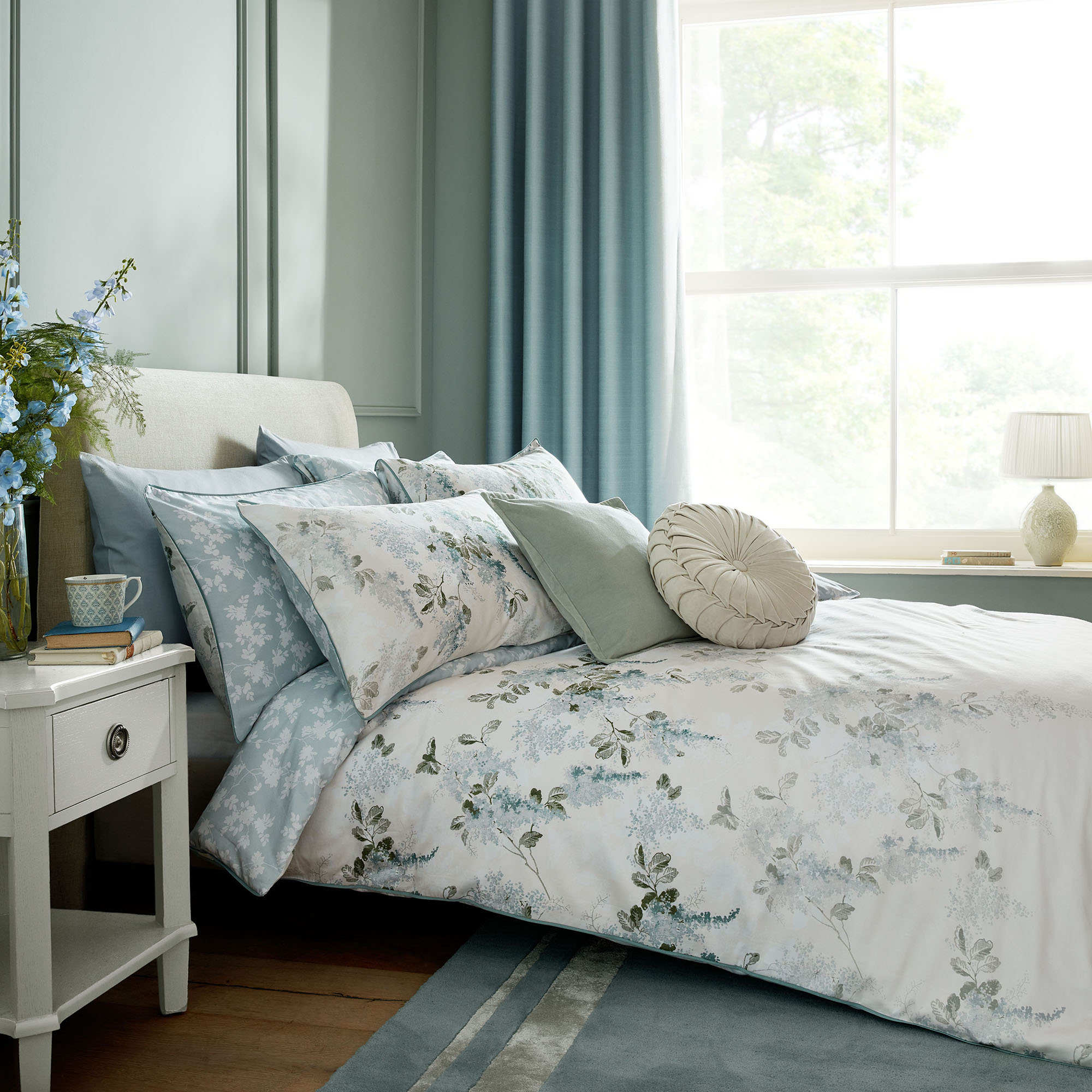 Dekbedovertrek Mirabelle Pale Seaspray 200x200 cm
