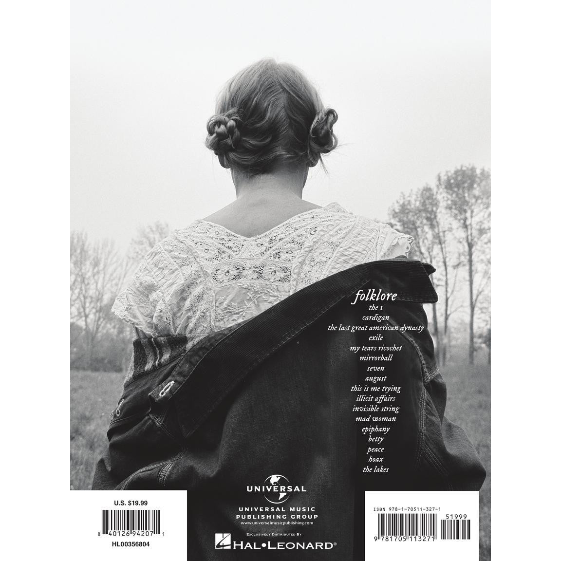 Hal Leonard Taylor Swift Folklore voor piano, zang en gitaar