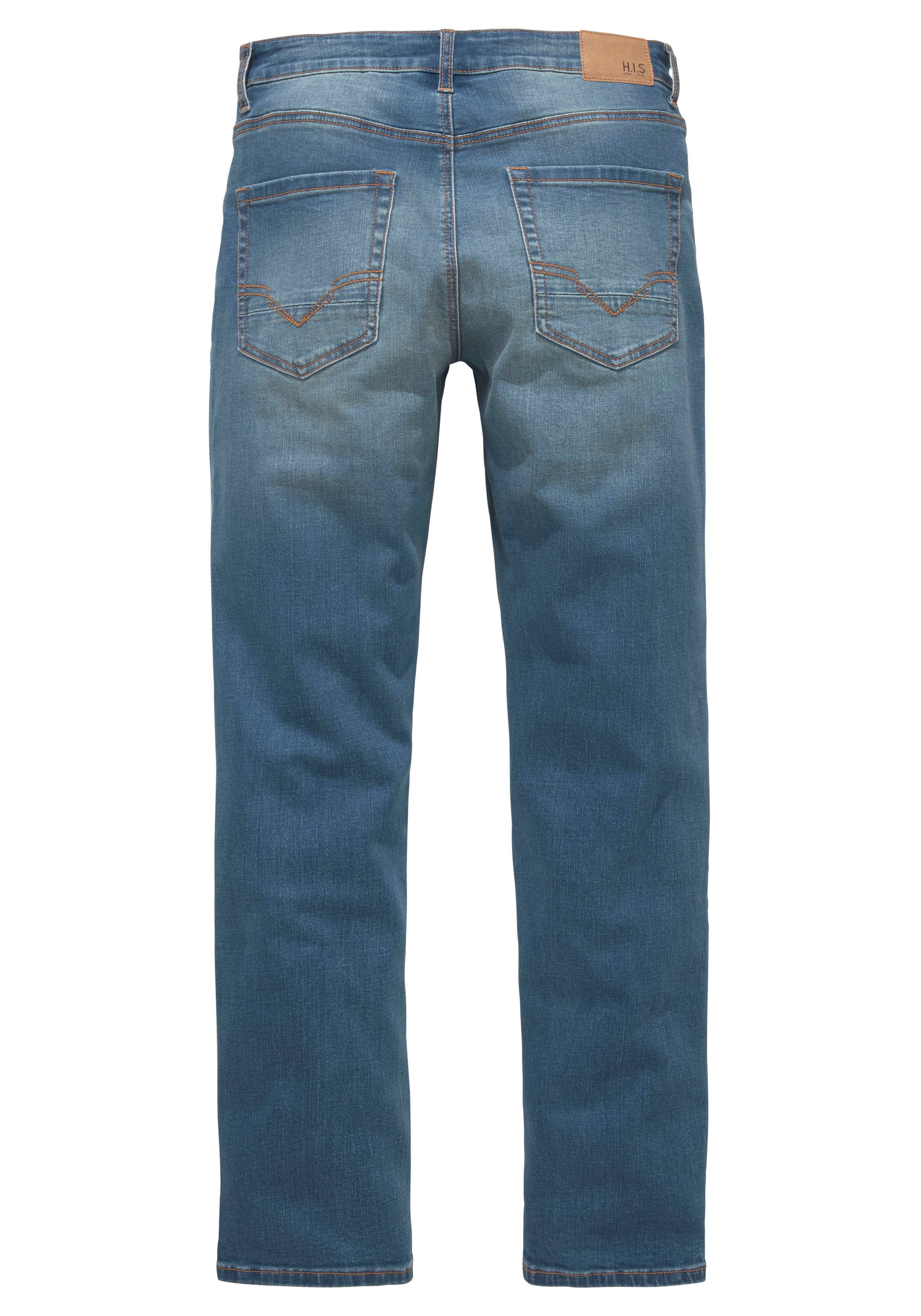 H.I.S Straight-Jeans »DIX«, gerade Beinform,  niedrige Leibhöhe,  Used-Waschung