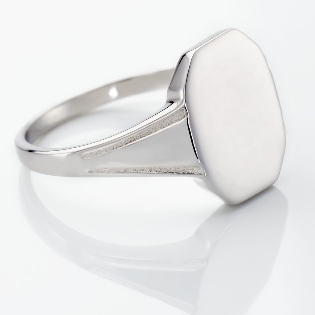Chevalière Kaleo Argent Blanc