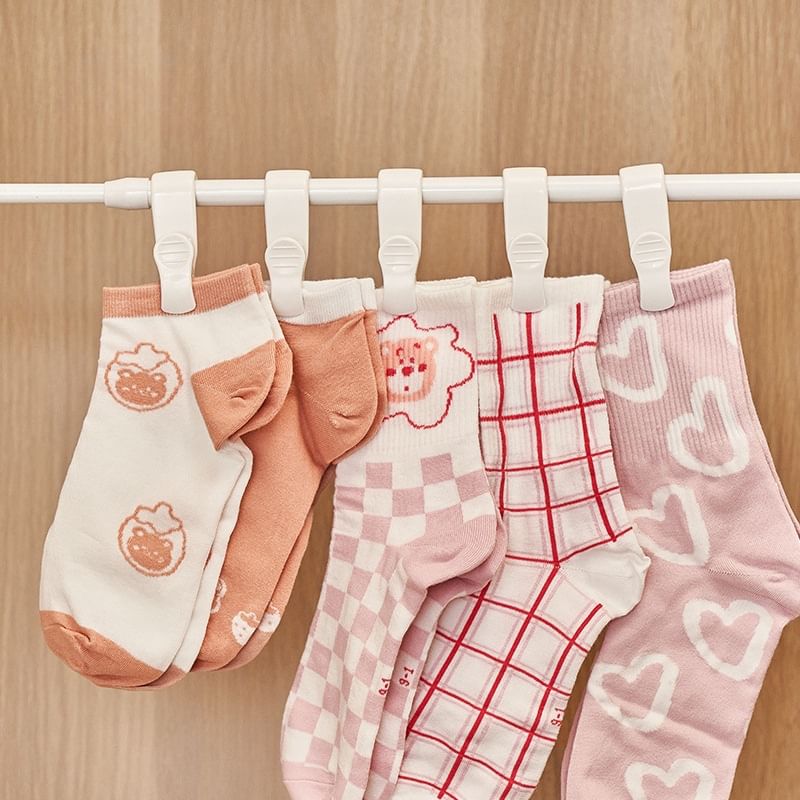 opholyee - Set van 4: Plastic haak met pin