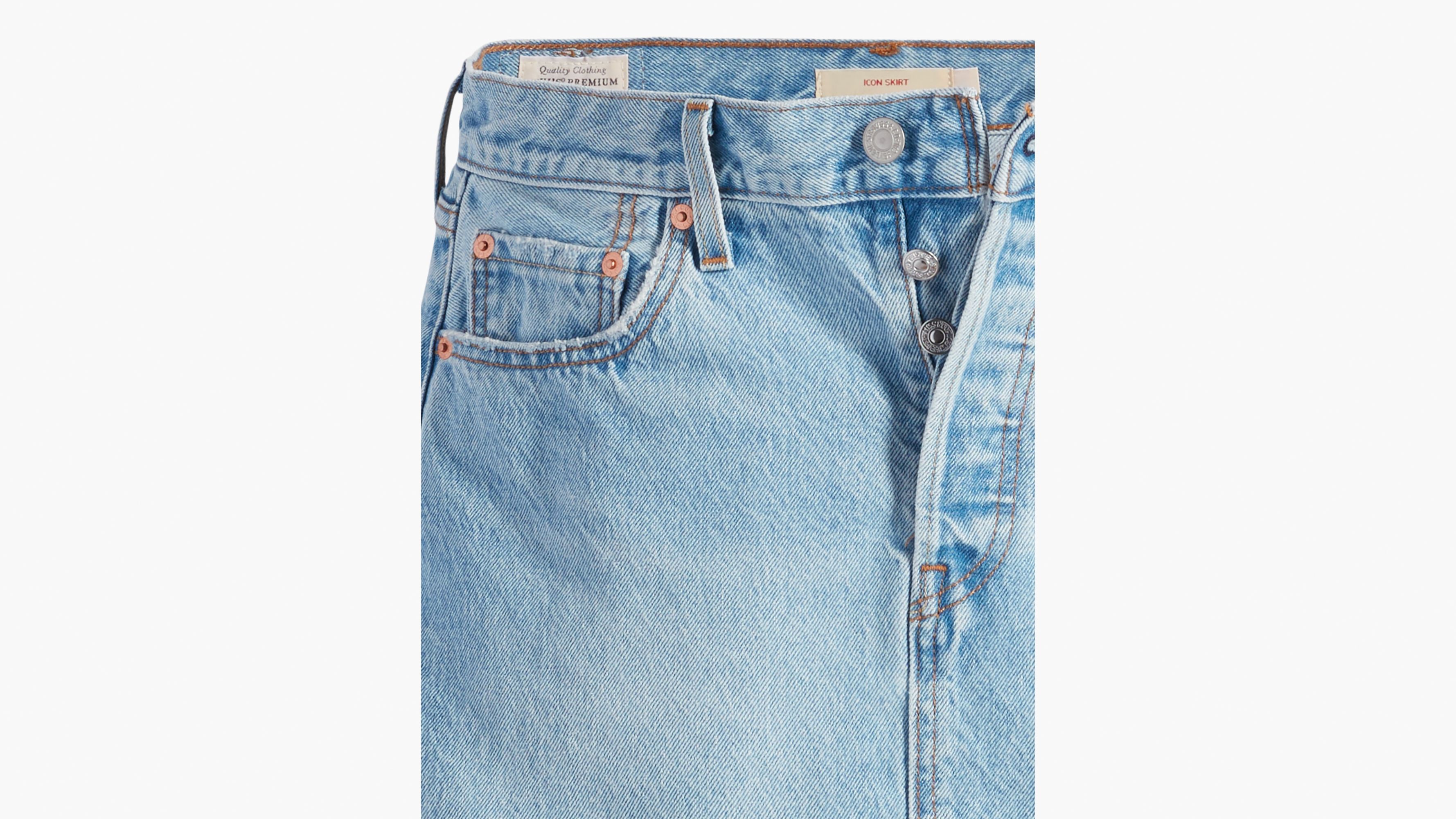 Jupe Icon - Light Indigo Worn In - Bleu
