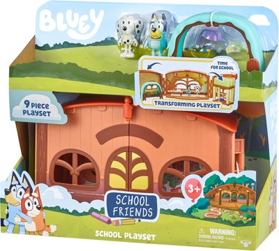 Bluey School Friends Lekesett Skole med Figurer