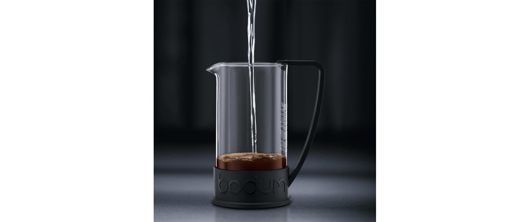 Kaffeebereiter Brazil Schwarz, 0.35 lFrench-Press-Kaffeebereiter 3 Tassen