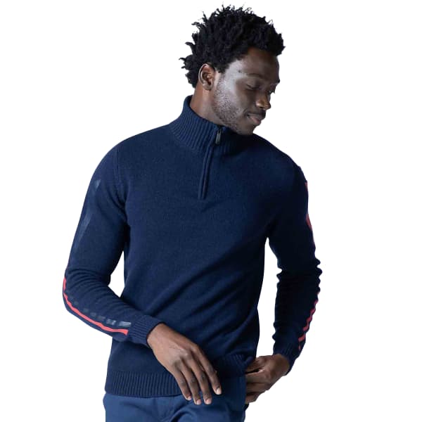 Pull ROSSIGNOL SIGNATURE SLEEVE KNIT DARK NAVY