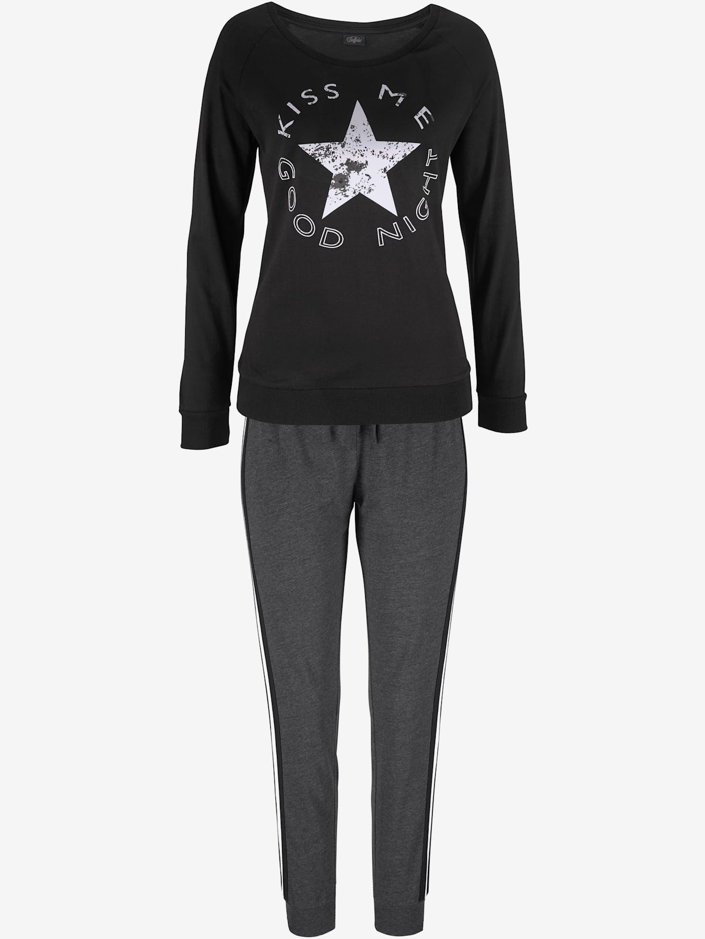 Pyjama sport décontracté à imprimé devant