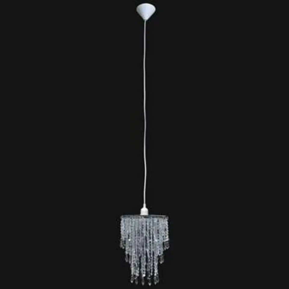 vidaXL - Plafondlamp - Transparent - Staal - 22.5 x 30.5 cm