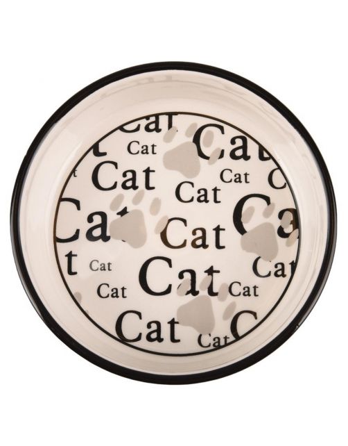Flamingo Eet- En Drinkbak Cathy - Kattenvoerbak - 13.5x13.5x4 cm Wit