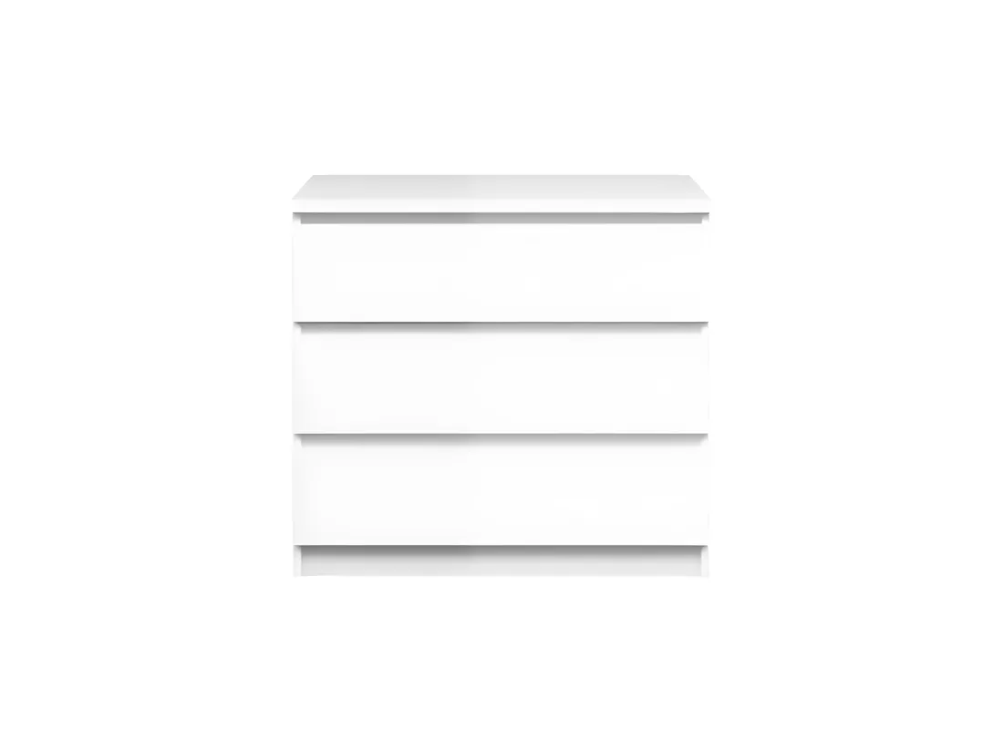 Commode 3 tiroirs blanc mat - BENNY