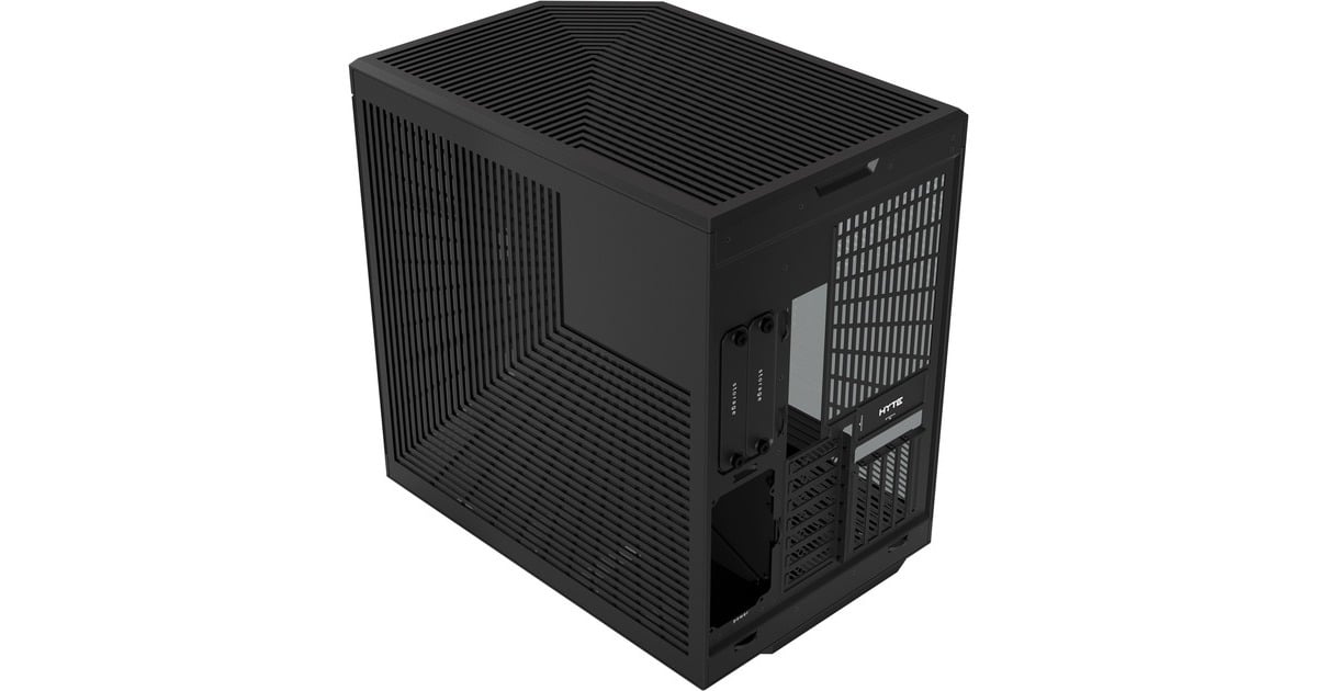 HYTEY70 midi tower behuizing  (Zwart | 2x USB-A | 1x USB-C | Tempered Glass)