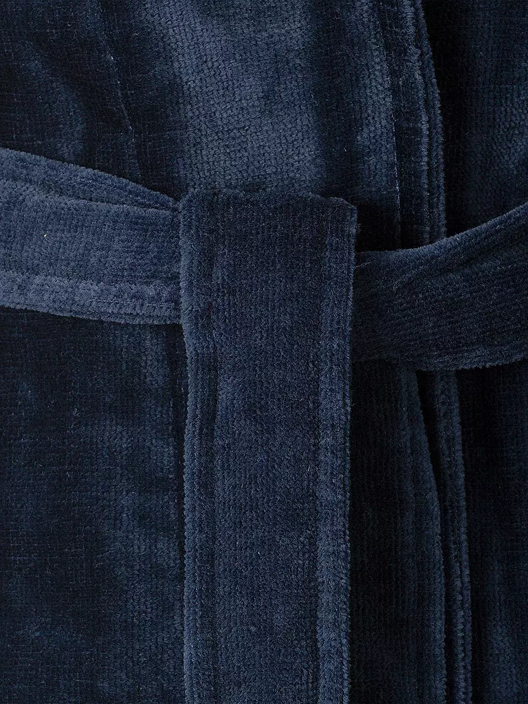 VOSSEN Unisex Bademantel FEELING-L Winternight dunkelblau