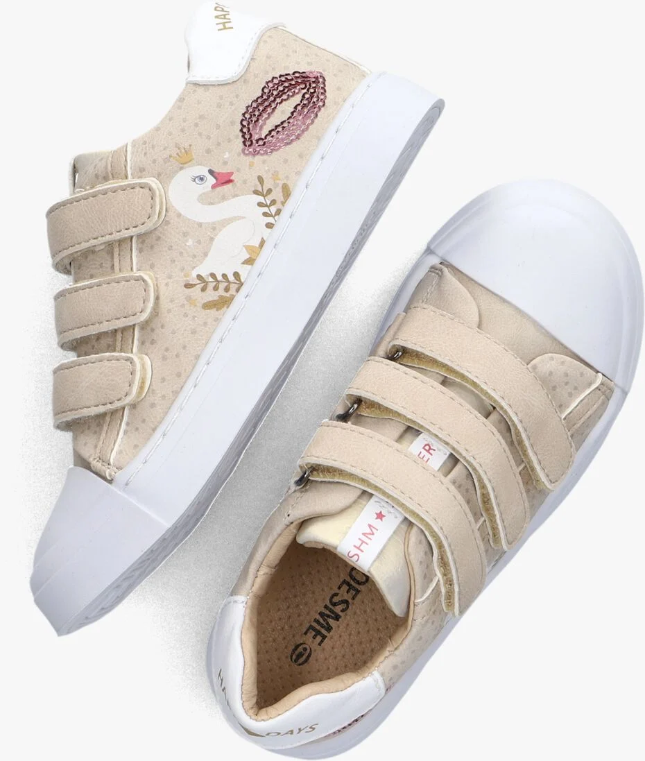 SHOESME beige shoesme lage sneakers sh23s001