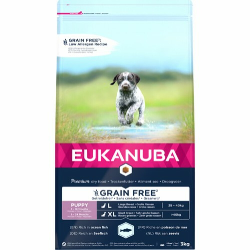 Eukanuba Dog Junior Large Graanvrij Vis3 kg