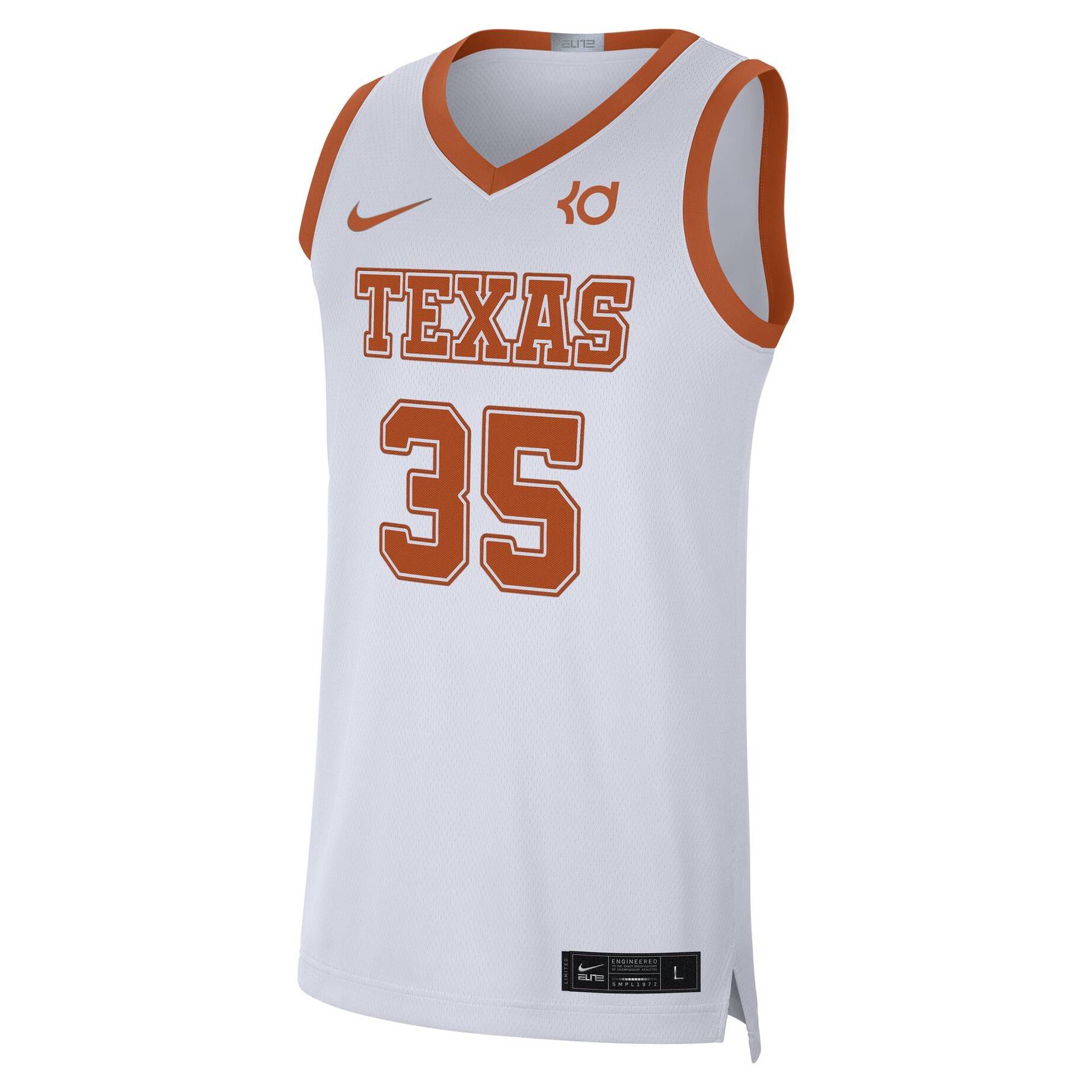 Nike| Herren Basketballtrikot NBA-TEXAS LONGHORNS KEVIN DURANT SWINGMAN LIMITED JERSEY