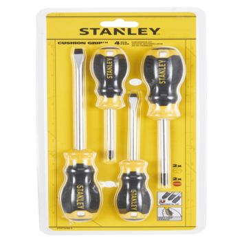 Stanley schroevendraaierset Cushiongrip 4 delig