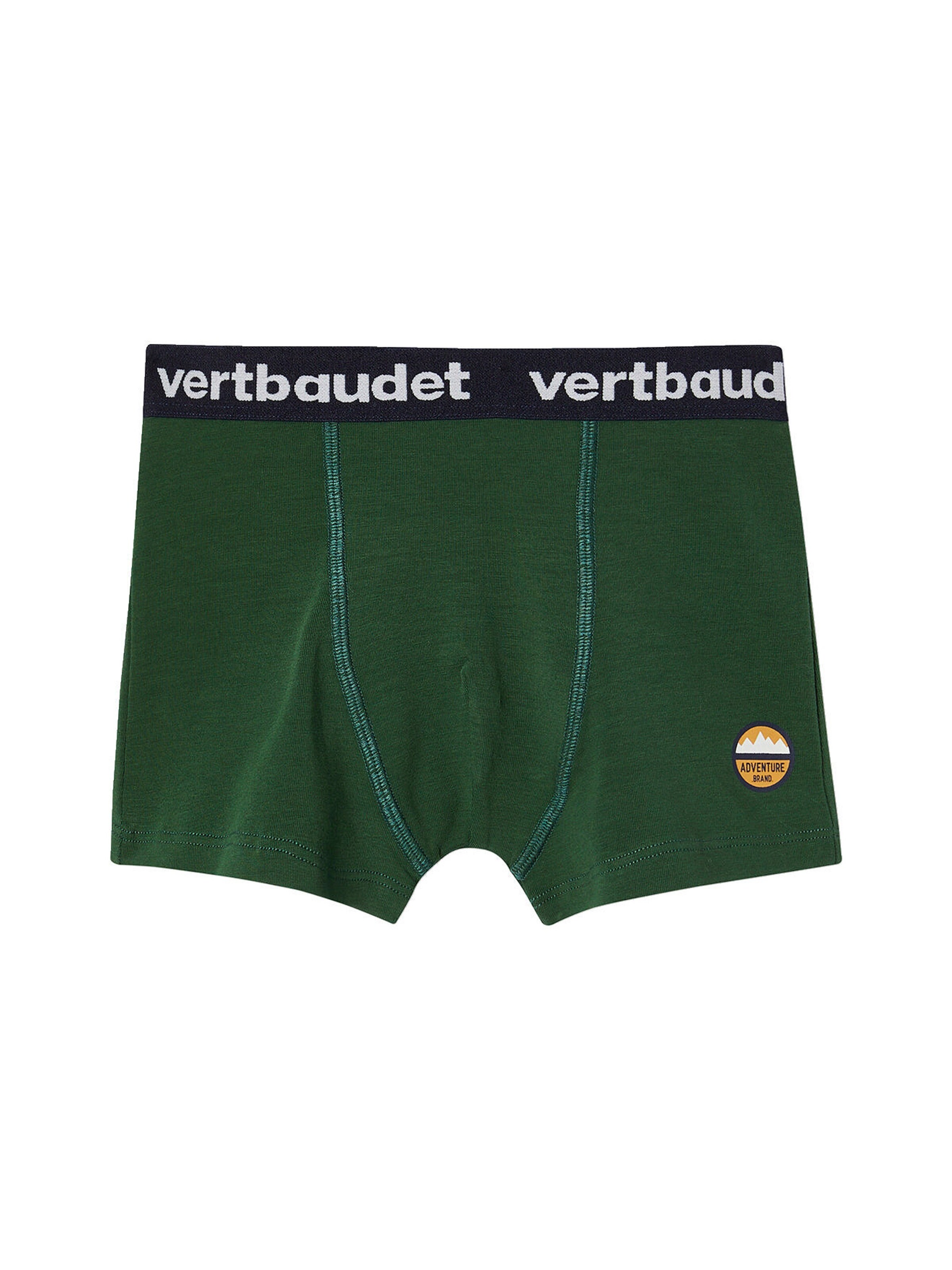 Vertbaudet Bio-Kollektion: 5er-Pack Jungen Boxershorts aus Stretch wollweiß